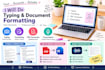 do typing and document formatting