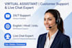be your instagram and facebook live chat support and customer service agent