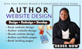design self published author website book author website and author portfolio