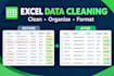 clean, format, and organize excel spreadsheets
