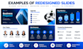 redesign existing powerpoint slides with clean layouts and visuals