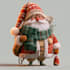 illustrate christmas card, christmas character