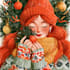 design a custom flat style christmas illustration
