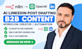 create ai linkedin post drafting b2b content workflow creator automation