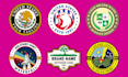 design clean military badge patch round sticker label