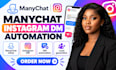 setup manychat dm automation lead capture comment reply funnel setup flows