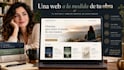 create a professional author website in spanish