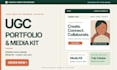 design a canva ugc portfolio website and influencer media kit