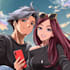 draw cute anime couples and romantic character art