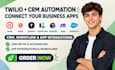 automate twilio, zapier, typeform, capsule CRM, sugarcrm, make, salesforce