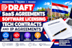 draft saas agreements, software licensing, tech contracts and IP agreements