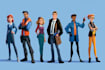 design professional 2d characters