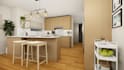 design kitchen interior in 3d and render