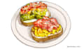 design a cafe or bakery menu with custom food illustrations