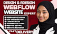 design or redesign and fix webflow website, develop webflow website