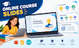 online course powerpoint, e learning training slides, educational presentation