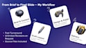 create modern presentations, pitch decks and visual slides