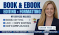 proofread and copy edit your book or manuscript