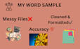 do professional pdf to word conversion, copy paste and typing work