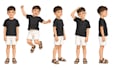 create childrens book character design and turnaround sheets