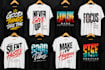 create typography t shirt design and graphic t shirt