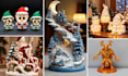 sculpt 3d printable christmas figurines and custom character models