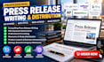 write SEO press release PR distribution news article media coverage