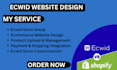 design build and redesign a professional ecwid ecommerce website