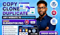 copy clone or duplicate hostinger replit durable lovable wix to wordpress webite