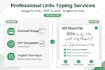 do fast urdu typing, inpage typing and english to urdu translation