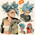 draw anime art character sheet or reference sheet design
