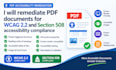 remediate PDF documents for wcag 2 2 and section 508 accessibility compliance