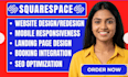 squarespace website redesign update squarespace website revamp edit squarespace