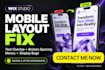 fix wix mobile responsive design wix layout fix wix studio spline 3d animation
