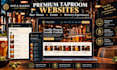 design a craft beer taproom website with rotating beer menus