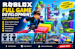 make entire roblox model,roblox game map, game assets, level design, obby game