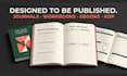 workbook, planner, journal, digital planner, ebook design and KDP journal