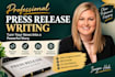 write a professional press release for your business or product launch