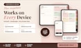 design responsive etsy hyperlinked planner, etsy digital planner