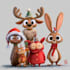 create cute and unique christmas character designs