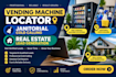 do vending machine locator, janitorial cold calling, real estate lead generation