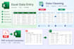 do accurate excel data entry, copy paste and web research