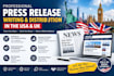 write SEO optimized press releases for US media distribution