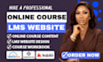 create course content on talentlms, learnworld moodle, graphy and wordpress lms