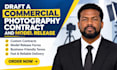 draft a commercial photography contract and model release