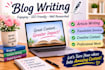 translate and write blogs and articles