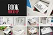 create 3d book cover mockup in 3 different styles