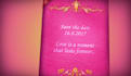 create a wedding invitation save the date video