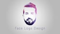 design an elegant face silhouette logo