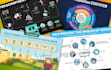design business infographic, flow chart, pie charts and graphs
